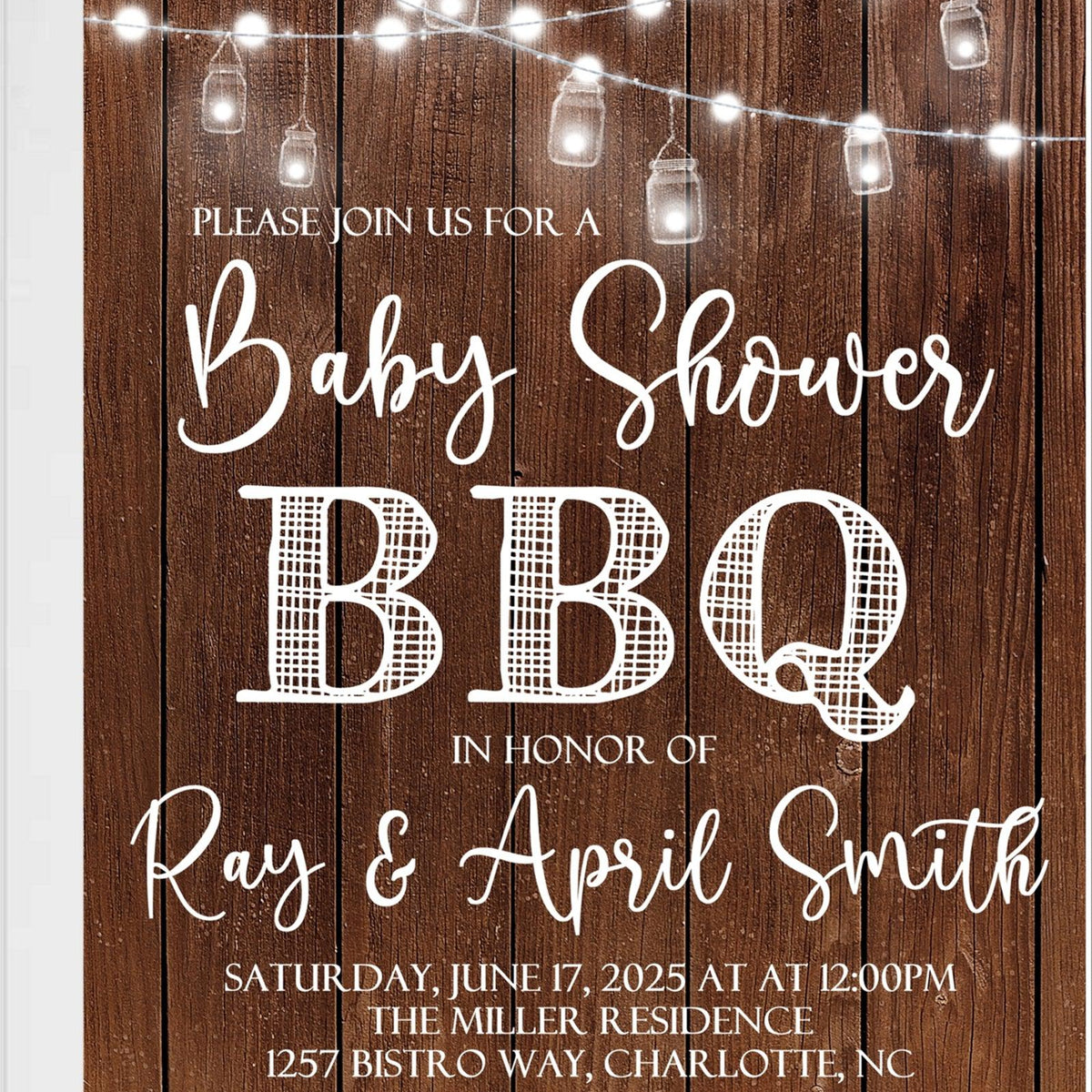 Backyard Baby Q Baby Shower Invitations – Party Beautifully, image size:1200x1200