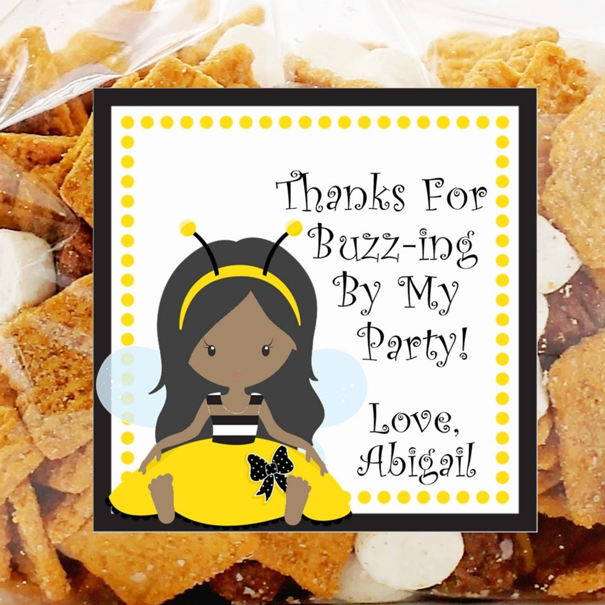Bumble Bee Birthday Party Stickers Or Favor Tags