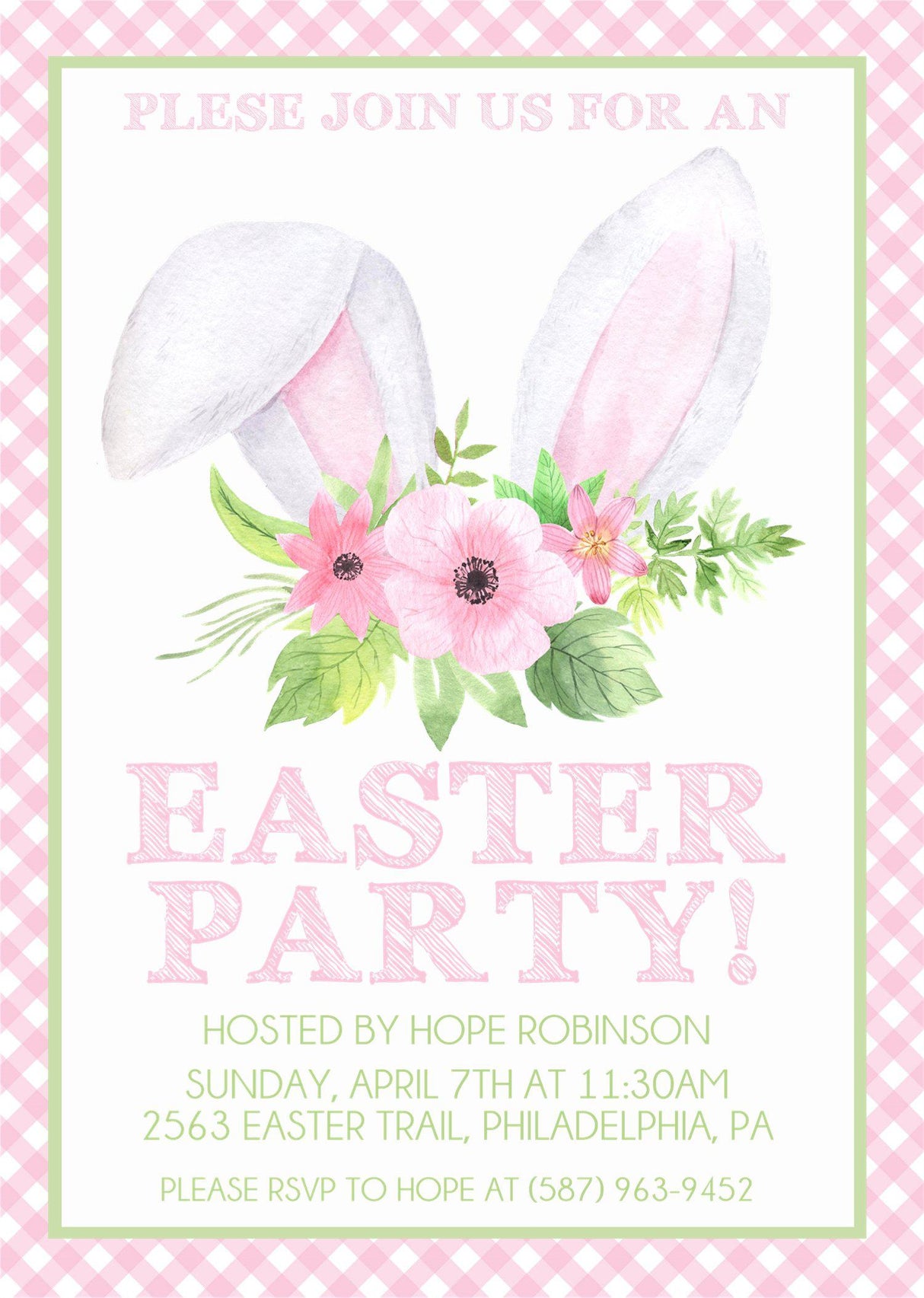 Easter Party Invitations