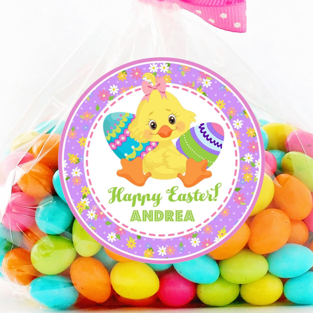 Girls Easter Chick Stickers