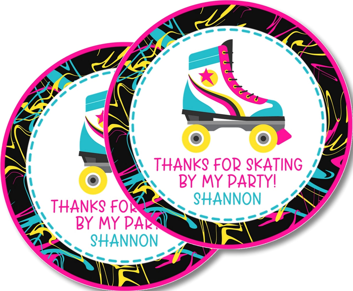 Personalized skate sticker with bright colors