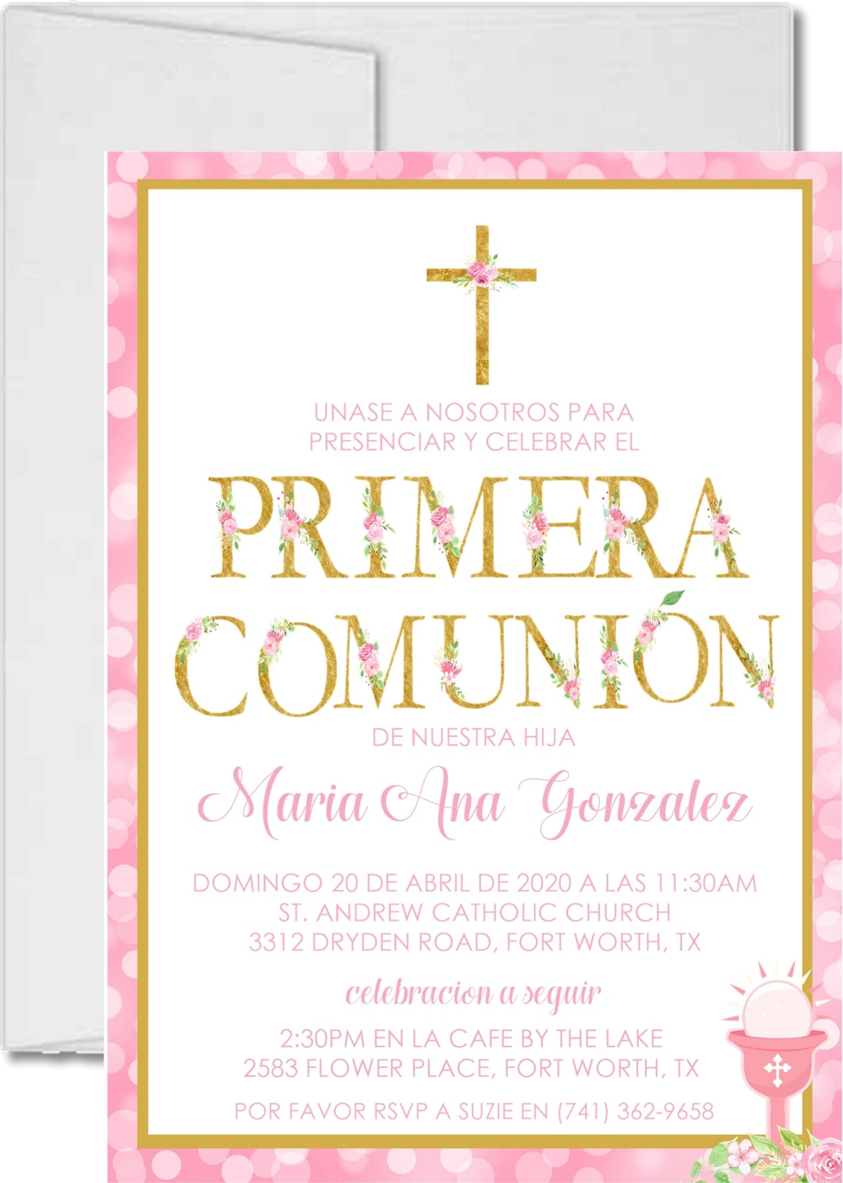 Primera Comunion invitation
