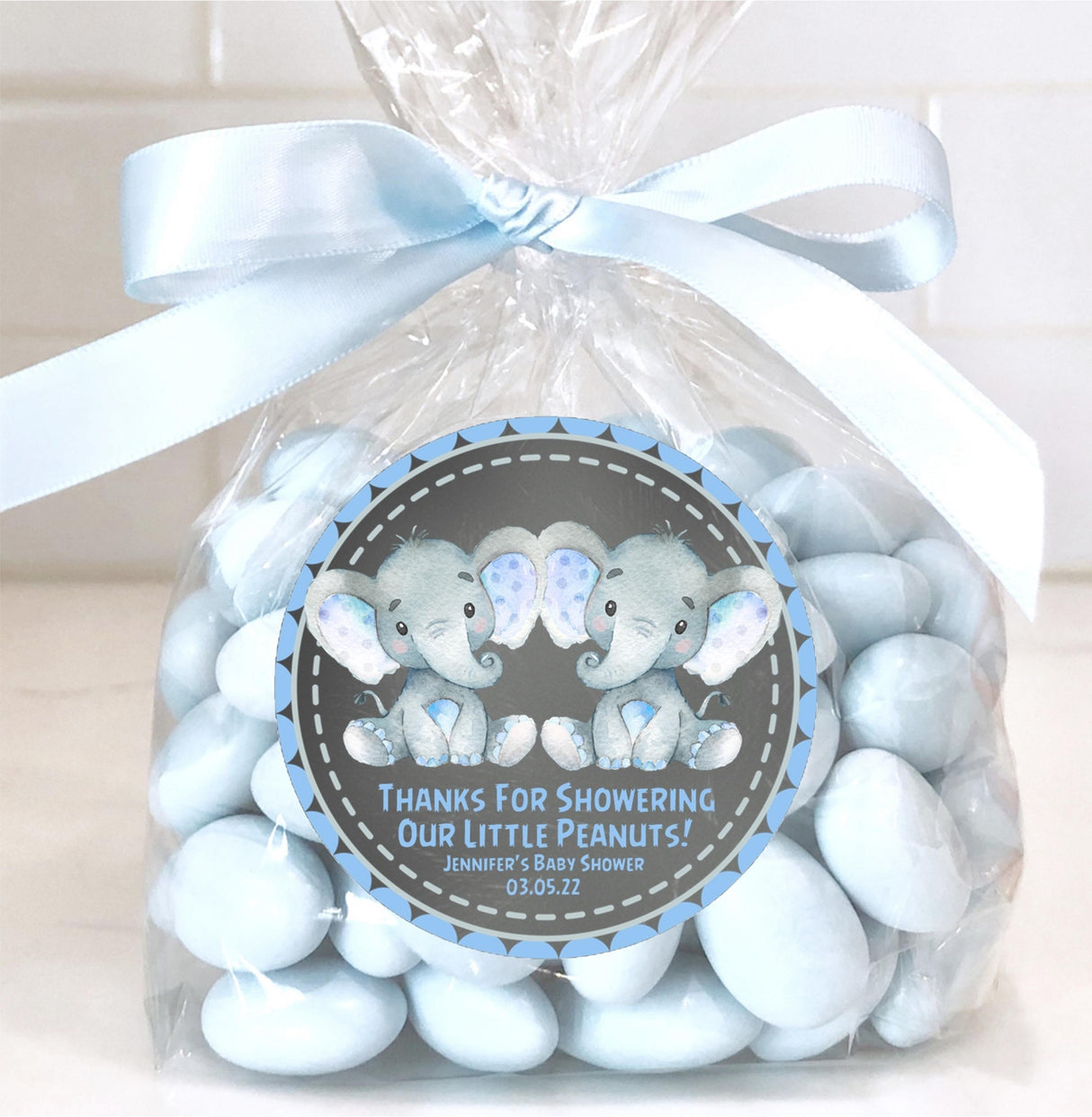 Safari jungle chalkboard elephant stickers