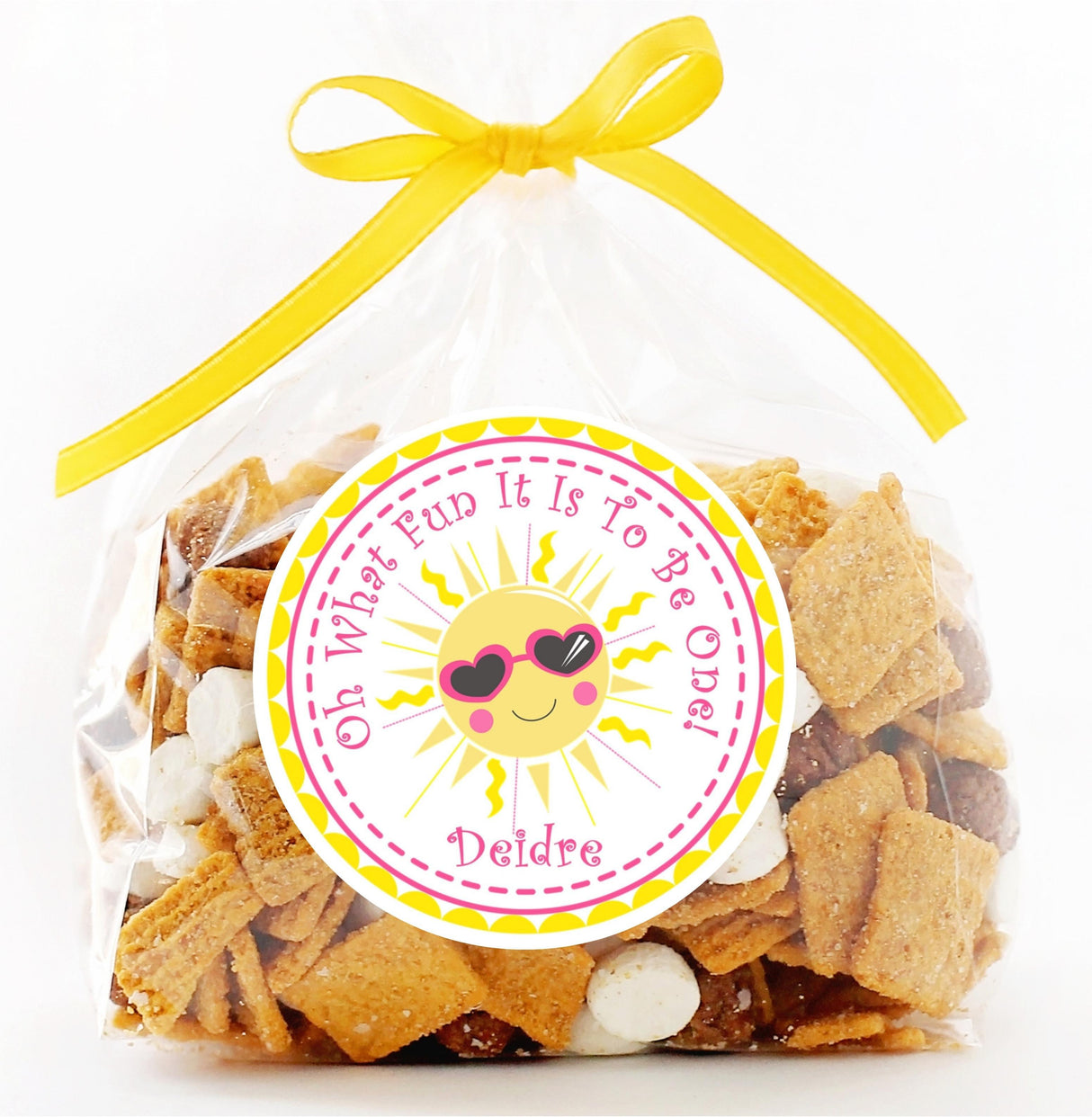 Sunshine 1st Birthday Party Stickers