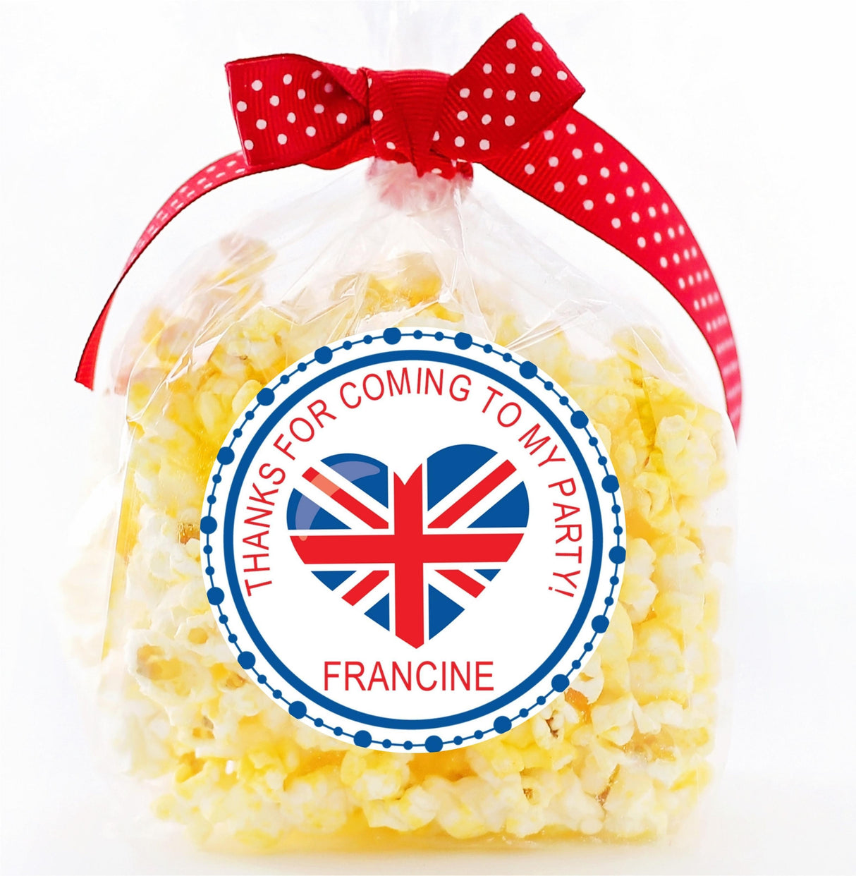 blue london theme personalized sticker