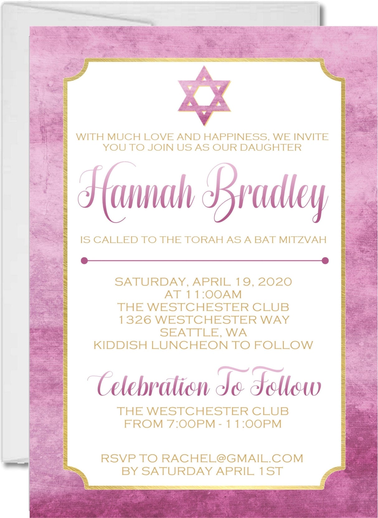 burgundy mitzvah invitation cards