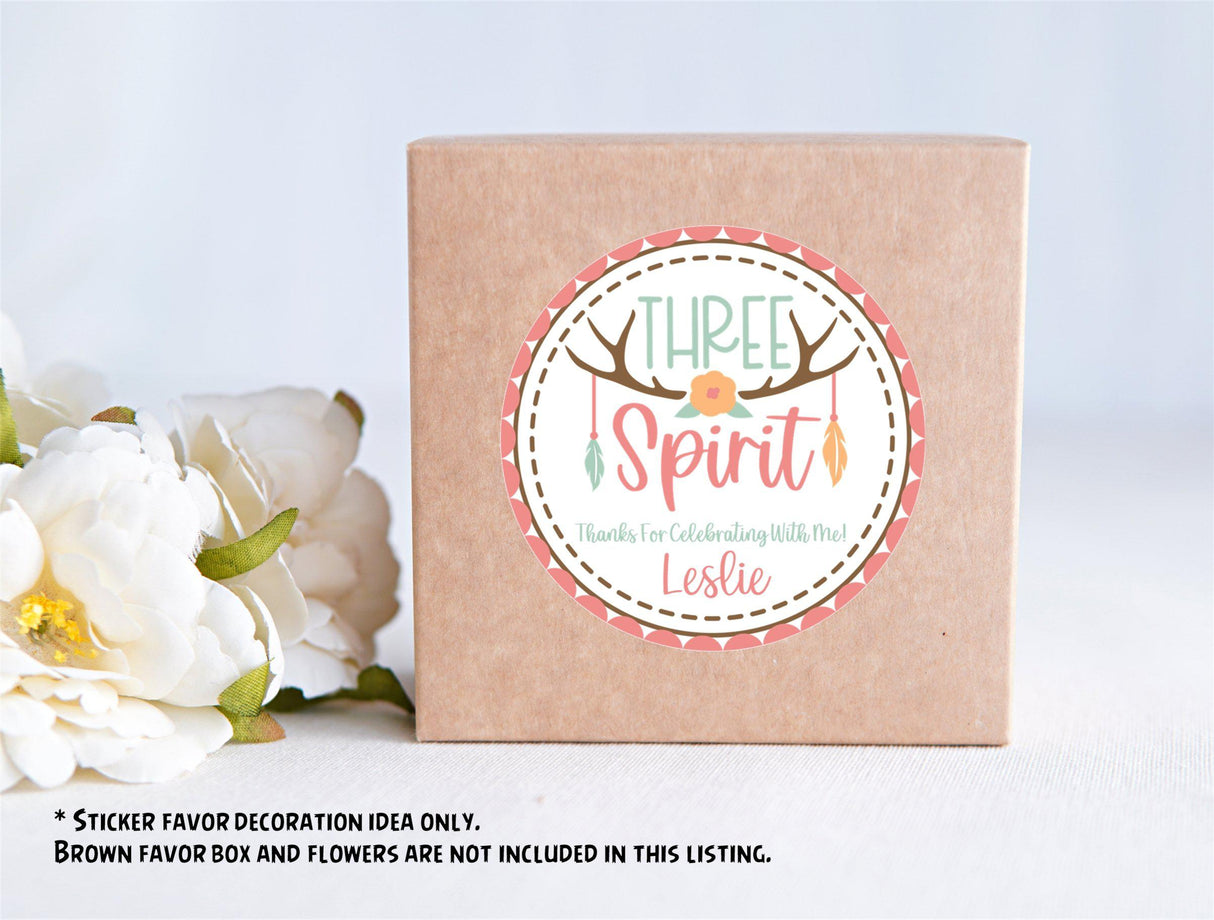 personalized tribal themed birthday sticker