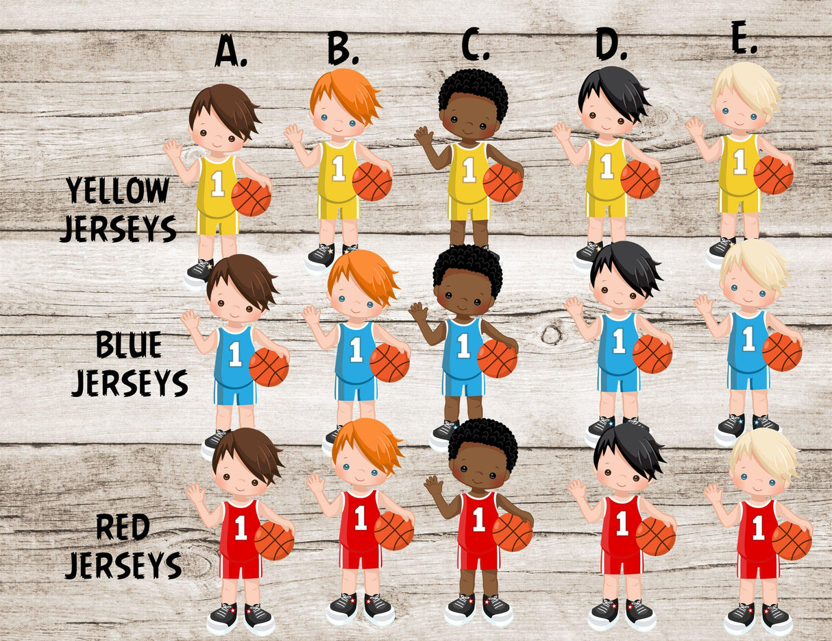 Basketball Birthday Party Stickers Or Favor Tags For Boys