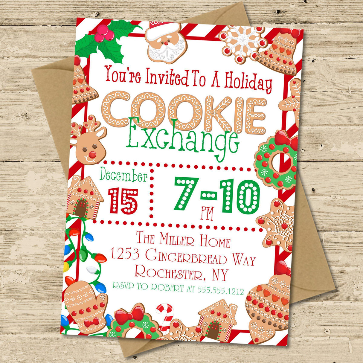 Christmas Cookie Exchange Invitations
