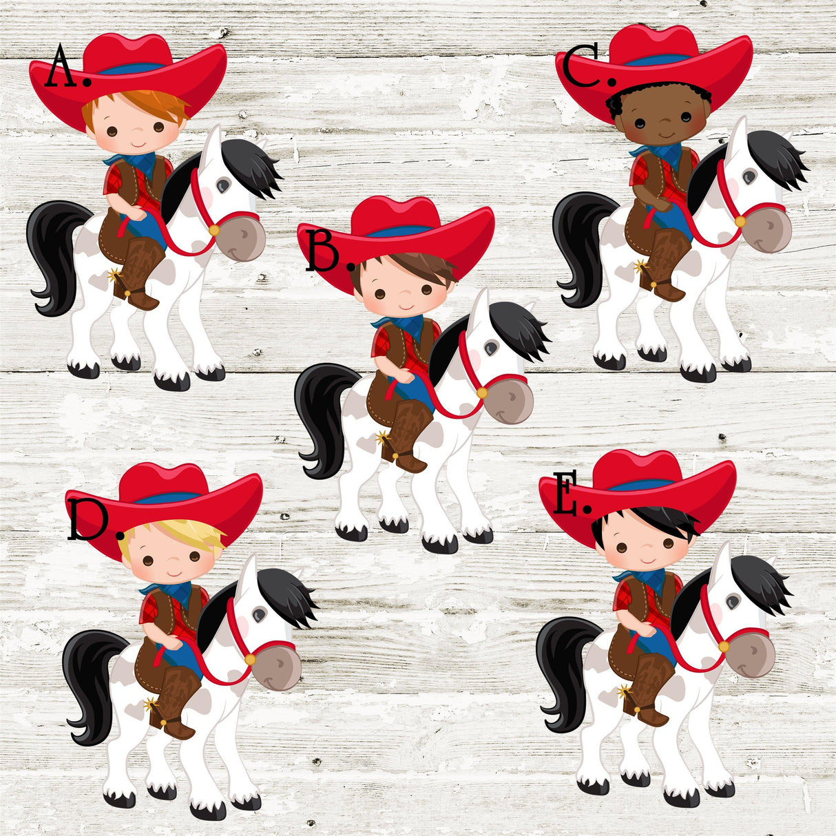 Cowboy Baby Shower Stickers Or Favor Tags