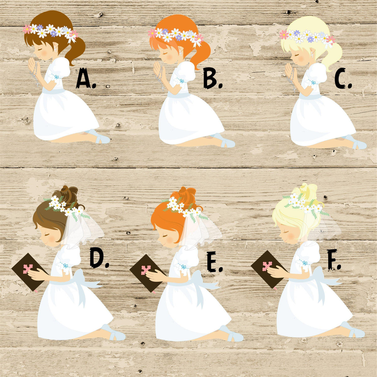 First Communion Address Labels For Girls