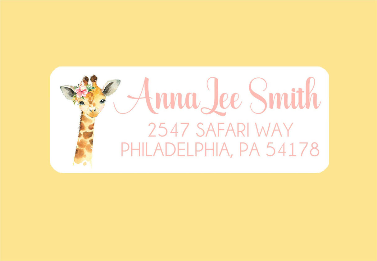 Giraffe Address Labels
