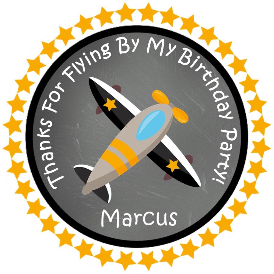 Star border aviation party label