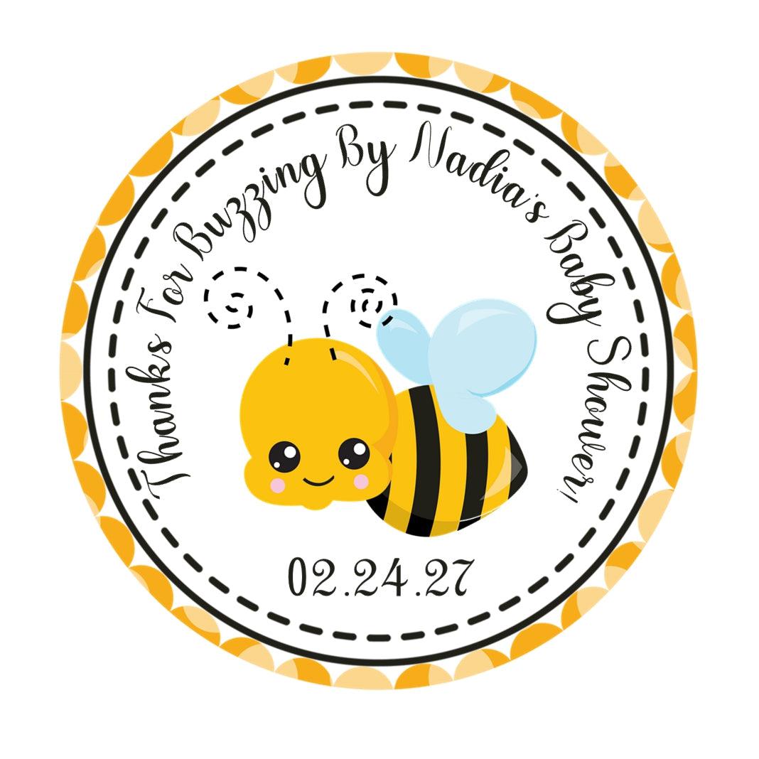 Thanks for Buzzing By bee sticker