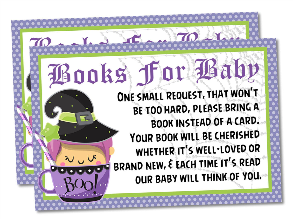 Witch Theme Baby Shower Book Request Instant PDF