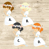 4 Girls First Communion characters