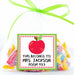 Apple Square Back To School Supply Name Labels