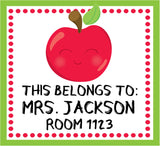 Apple classroom name label sticker