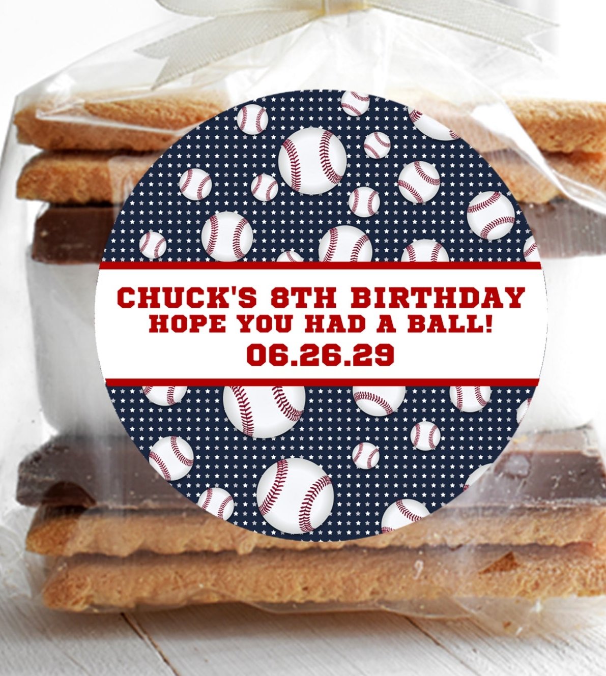 Baseball Birthday Party Stickers