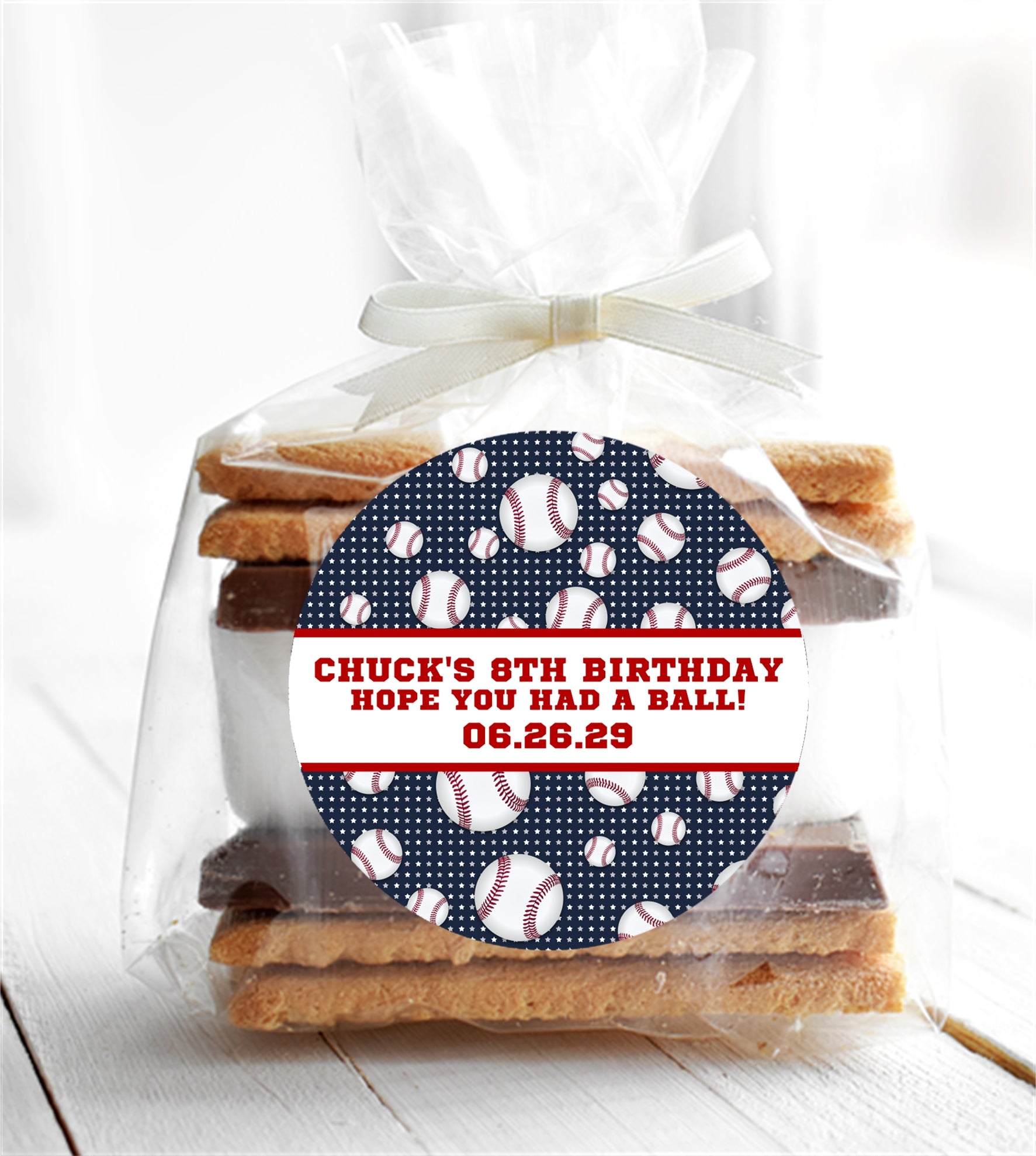 Baseball Birthday Party Stickers