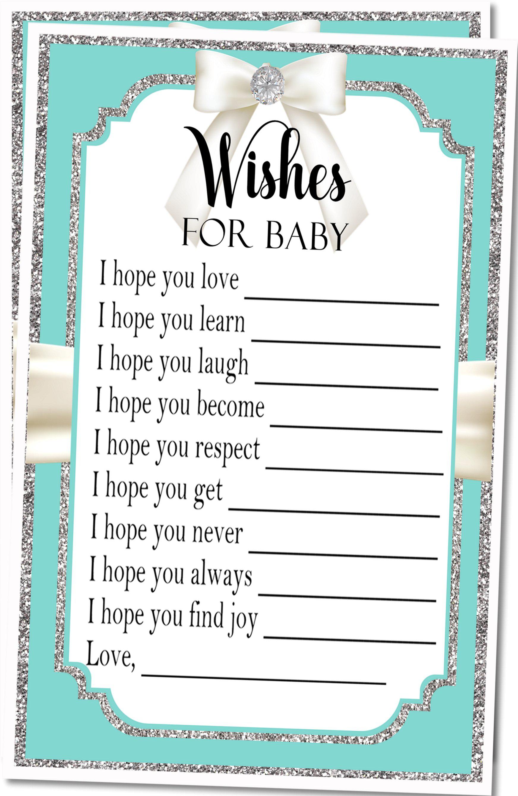Baby & Co. Baby Shower Wish Cards