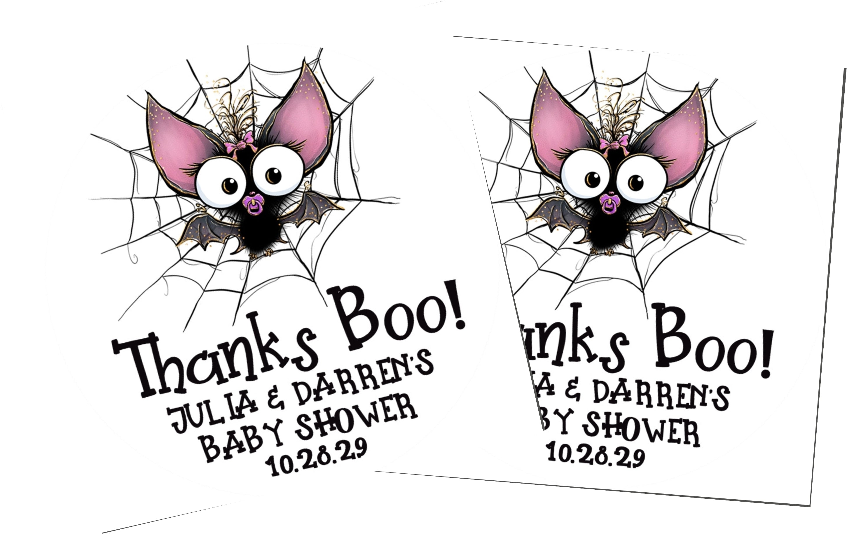 Halloween Baby Shower Stickers