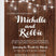 Barn wedding invitation with rustic wood texture and elegant script lettering