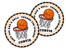 Basketball Birthday Party Stickers