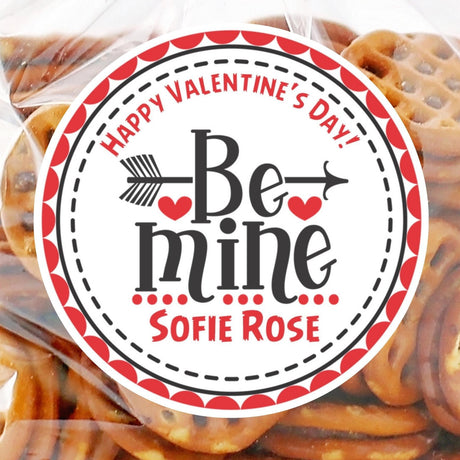 Be Mine personalized Valentine sticker