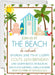 Beach Birthday Party Invitations