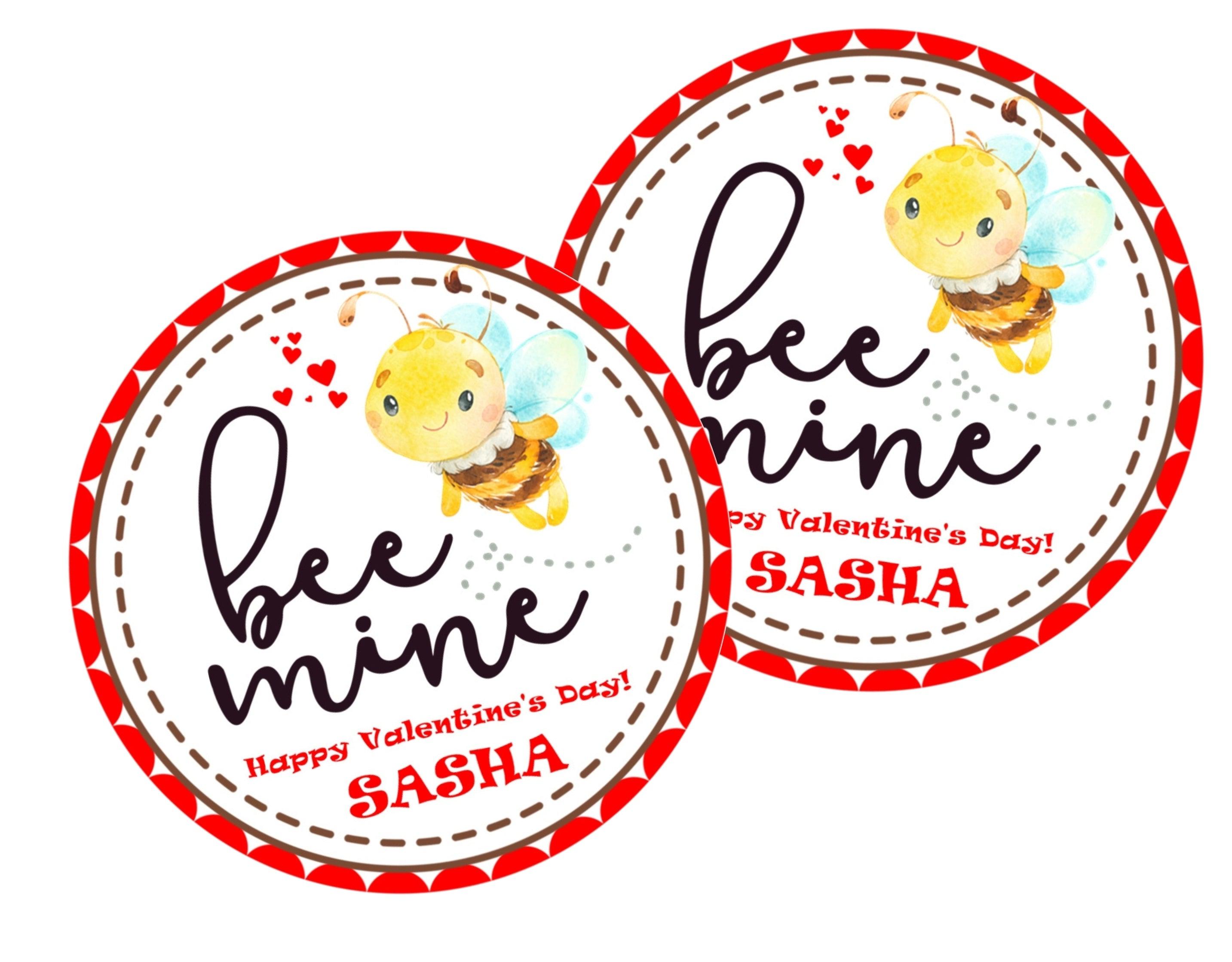 Bee Mine Valentine's Day Stickers