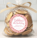 Berry sweet pink birthday treat sticker