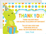 Baby Dinosaur Birthday Party Invitations