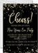 Black And Gold Stars New Years Eve Party Invitations