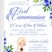 Blue floral first holy communion invitation for girls