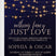 Blue gold wedding invitation collection featuring string light design