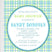 Blue green plaid pattern baby shower invitation cards modern classic style