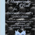 Blue masquerade ball invitation ticket with elegant black tufted backdrop