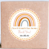 Boho rainbow birthday sticker