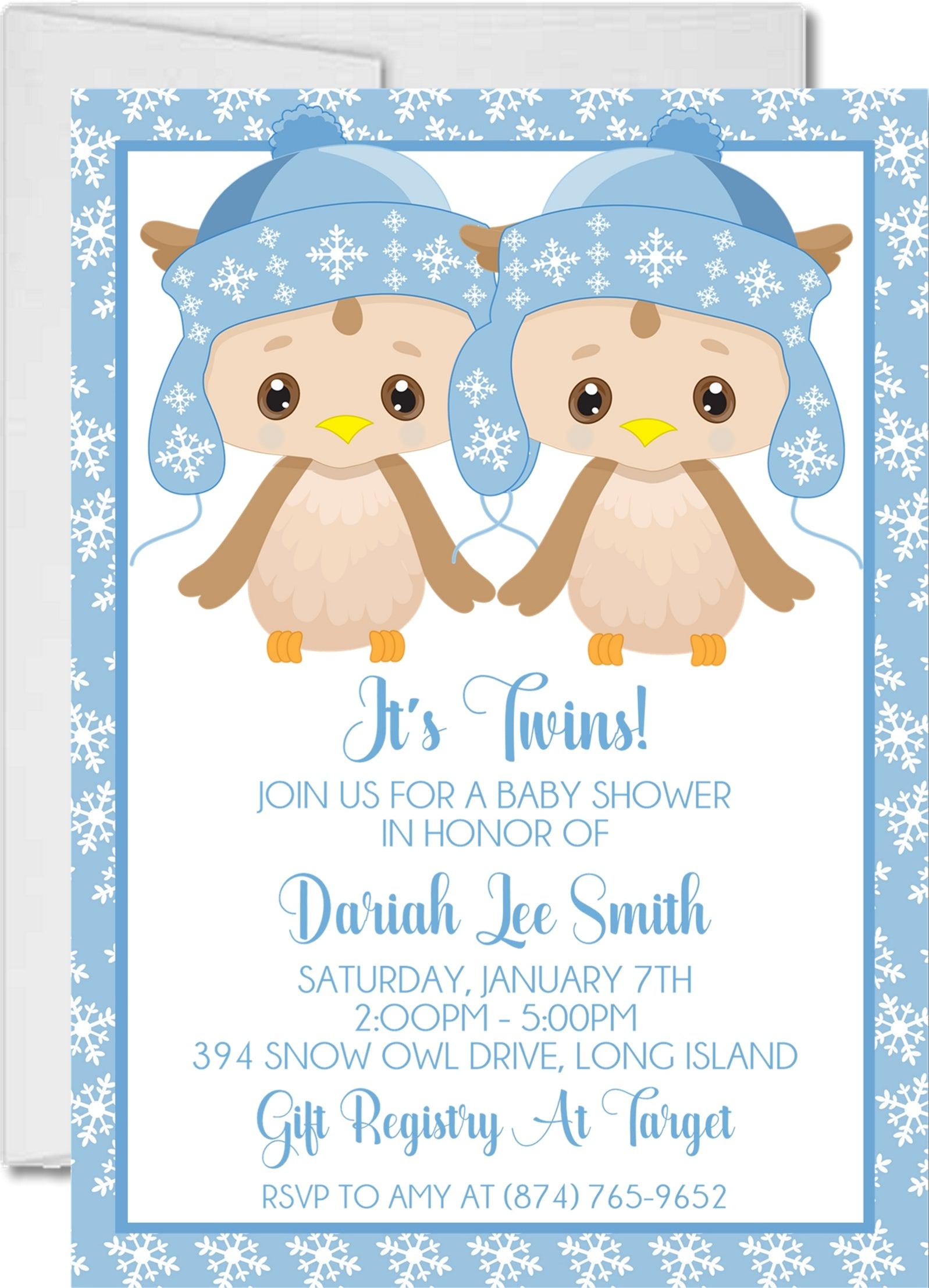 Snowflake Baby Shower Invitations A Little Snowflake Is On The Way: