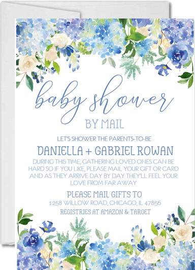 Boys Baby Shower By Mail Invitations
