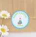 Boys Blue Easter Bunny Stickers