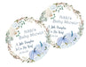 Boys Blue Fall Pumpkin Baby Shower Stickers Or Favor Tags