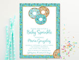 Boys Donut Baby Sprinkle Invitations