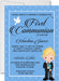 Boys First Communion Invitations