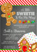 Boys Gingerbread Christmas Baby Shower Invitations