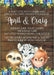 Boys Rain Forest Baby Shower Invitations