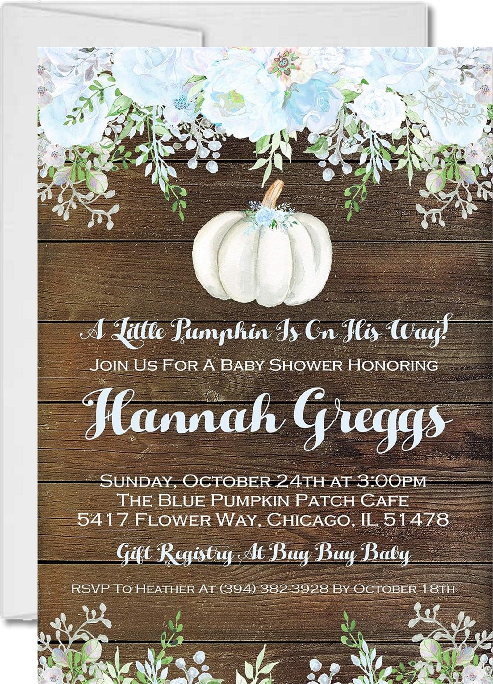 Boy Pumpkin Themed Baby Shower Pumpkin Themed Baby Shower