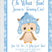 Boys blue winter owl 1st birthday party invitation