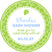 Boys tropical baby shower sticker label